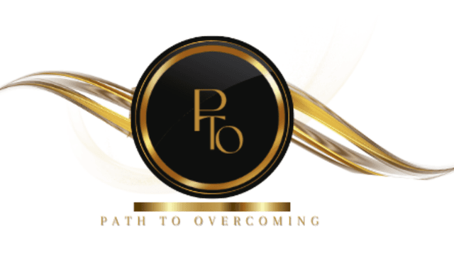 "Logo of Path to Overcoming (PTO), representing Chantale C. Nyonka's empowerment journey, supporting women in personal transformation."