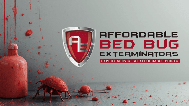 Affordable Bed Bug Exterminators' logo, symbolizing their specialized, discreet, and expert bed bug removal services.