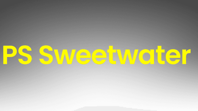 Yellow “PS Sweetwater” text on gradient background; represents author focused on nature, family, bees, and storytelling.