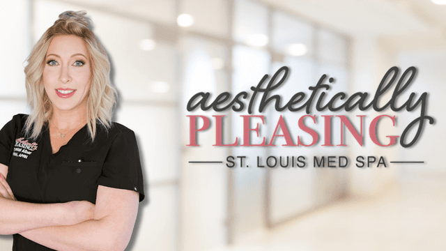 Crystal Alber, founder of Aesthetically Pleasing, standing confidently, representing her personalized approach to beauty and empowering self-care treatments.