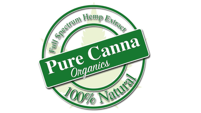 Pure Canna Organics logo: A seal representing transparency, natural wellness, and full-spectrum hemp extract, highlighting the brand's commitment to quality.