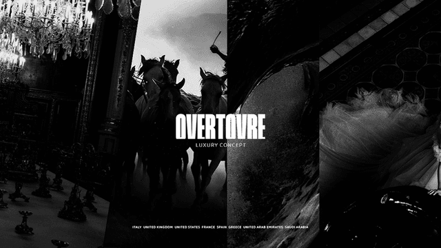 "Overtoure luxury concept branding showcasing opulence, exclusivity, and emotional connections in curated experiences for high-net-worth individuals worldwide."