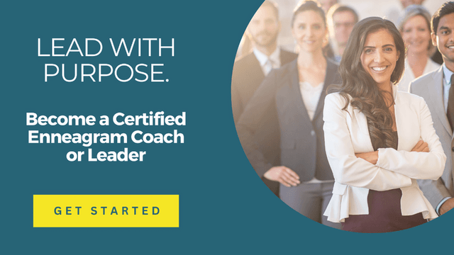 Smiling professional woman stands confidently with a group, promoting Enneagram coach certification.