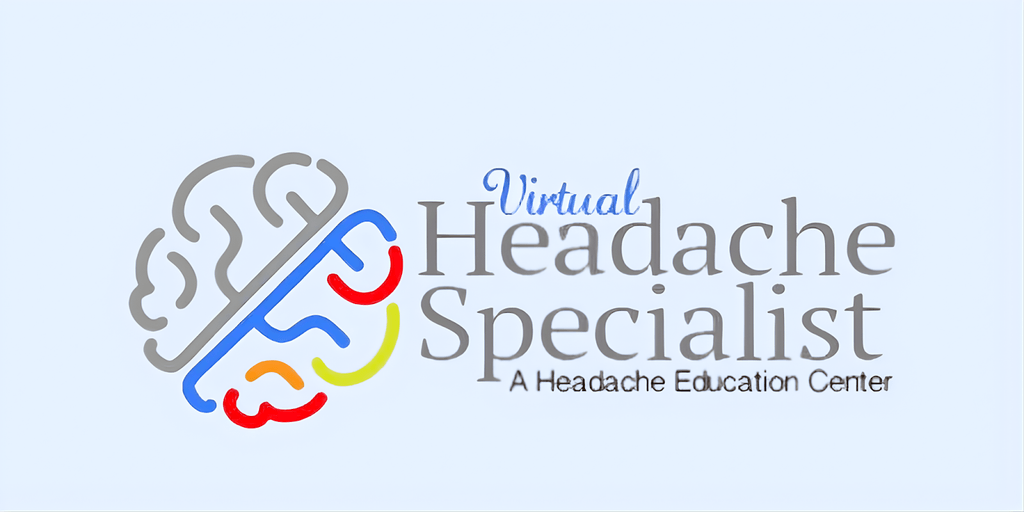 Logo for Virtual Headache Specialist, an online migraine education platform offering expert resources and migraine management tools.