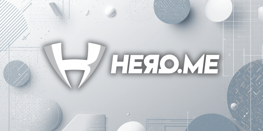 HERQ logo with geometric elements, representing a community-driven lost-and-found app focused on collective participation and real-world solutions.