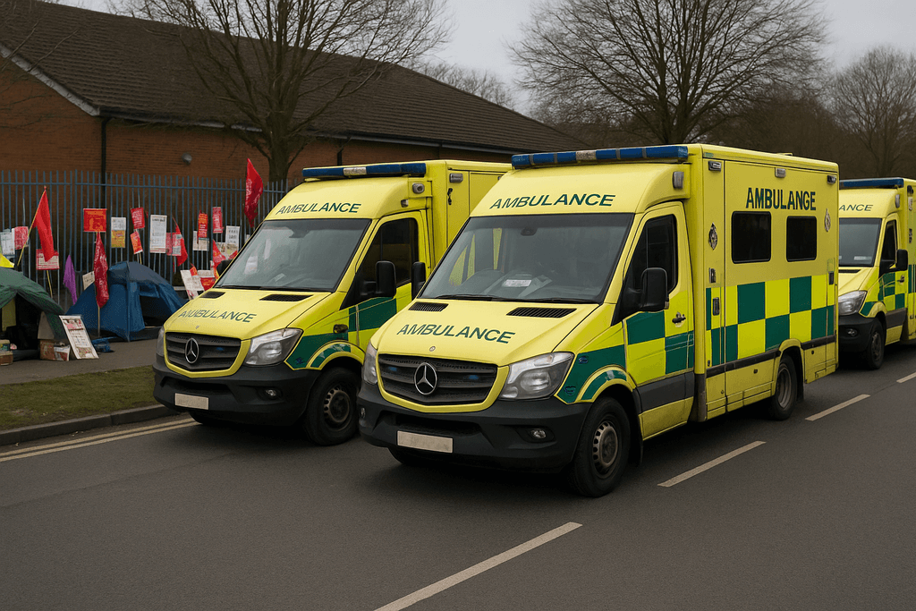 Ambulance Crews Across England and Wales Strike in Historic Protest Over Pay and Working Conditions