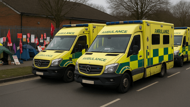 Ambulance Crews Across England and Wales Strike in Historic Protest Over Pay and Working Conditions