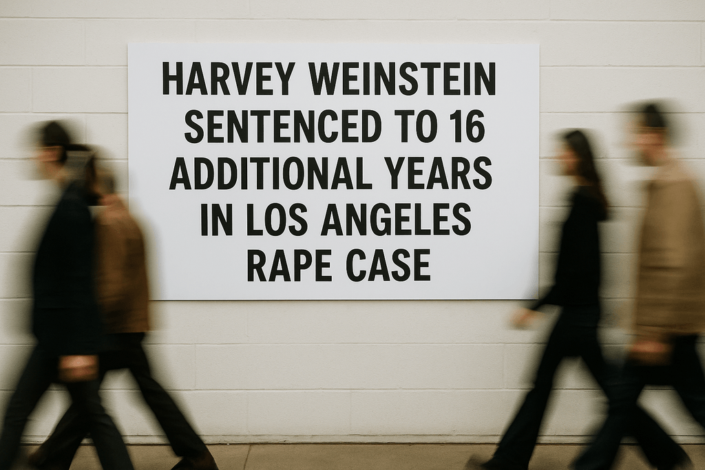 Harvey Weinstein Sentenced to 16 Additional Years in Los Angeles Rape Case