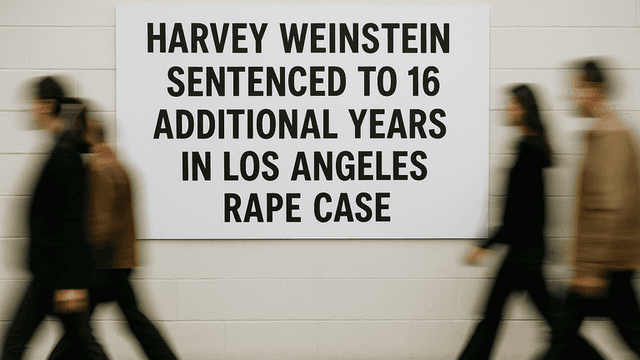 Harvey Weinstein Sentenced to 16 Additional Years in Los Angeles Rape Case