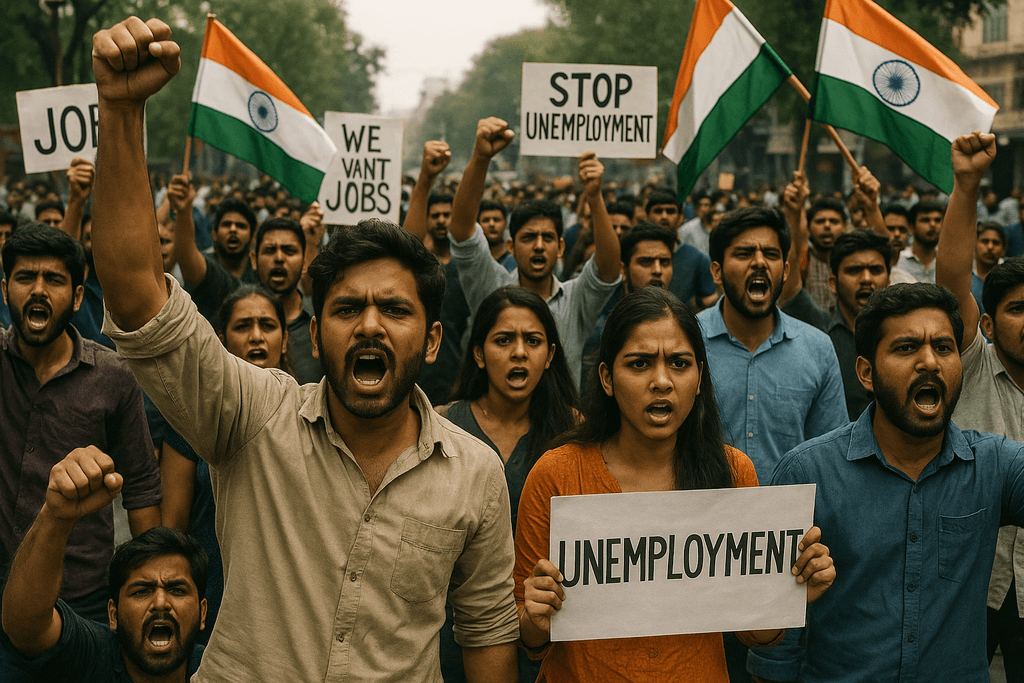 Indian Government Faces Protests Over Rising Unemployment Rates