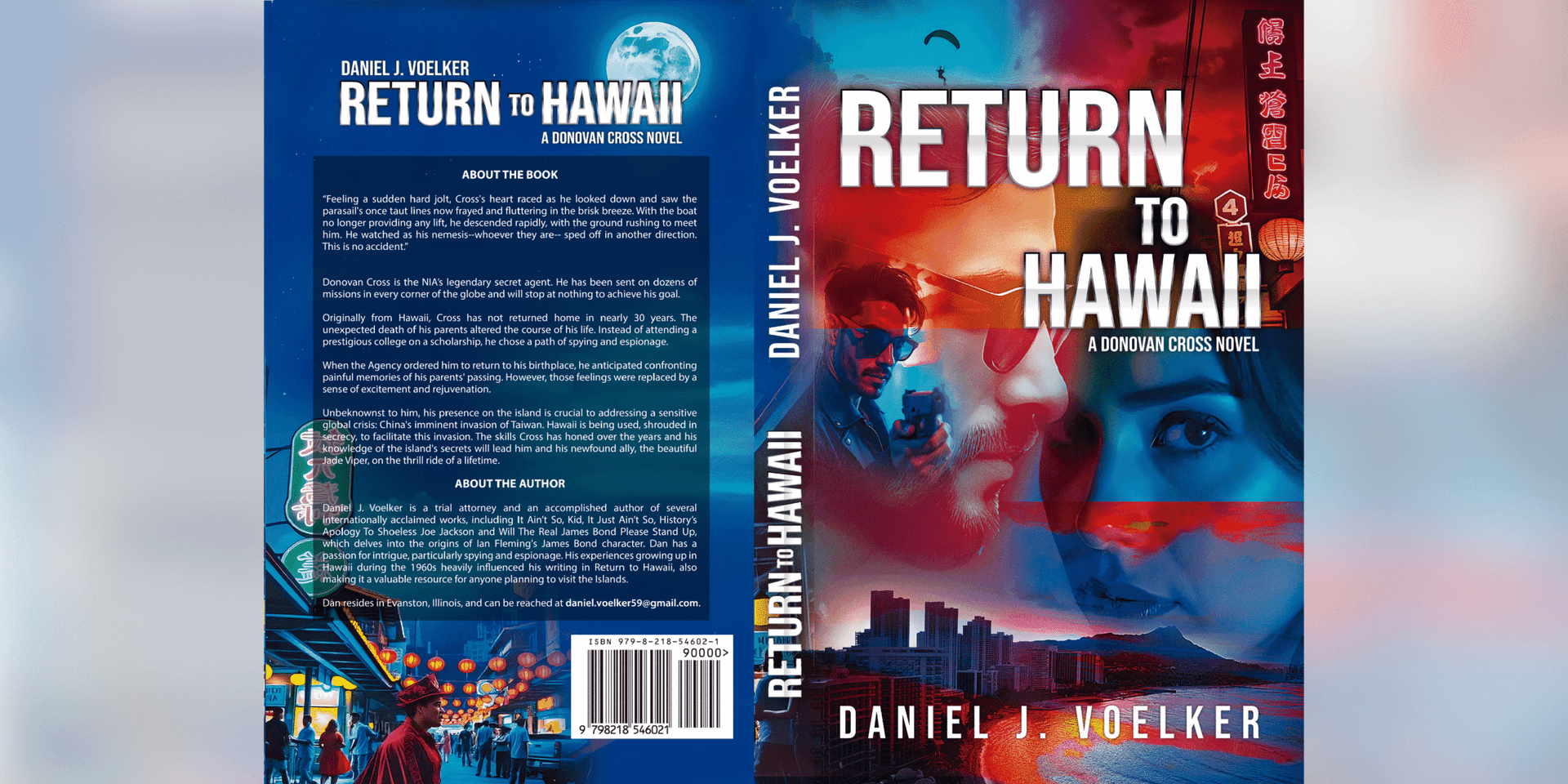 Donovan Cross Spy Novel, Return To Hawaii, “James Bond, Move Over”