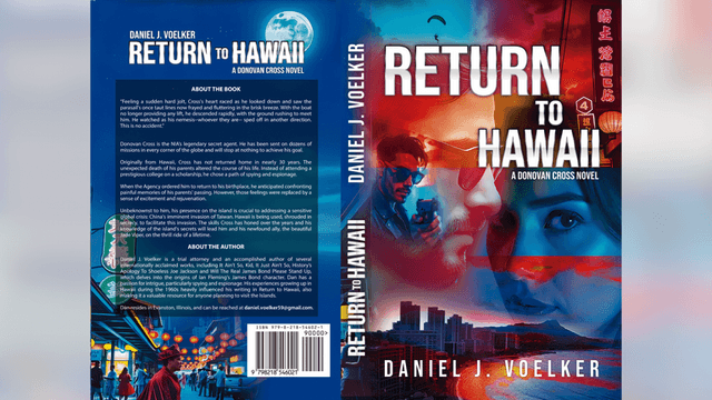 Donovan Cross Spy Novel, Return To Hawaii, “James Bond, Move Over”