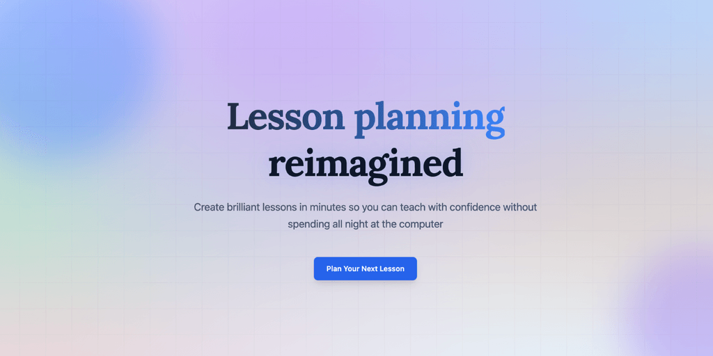 Lesson Maker Pro: AI-powered tool simplifying lesson planning for educators, saving time while enhancing lesson quality.