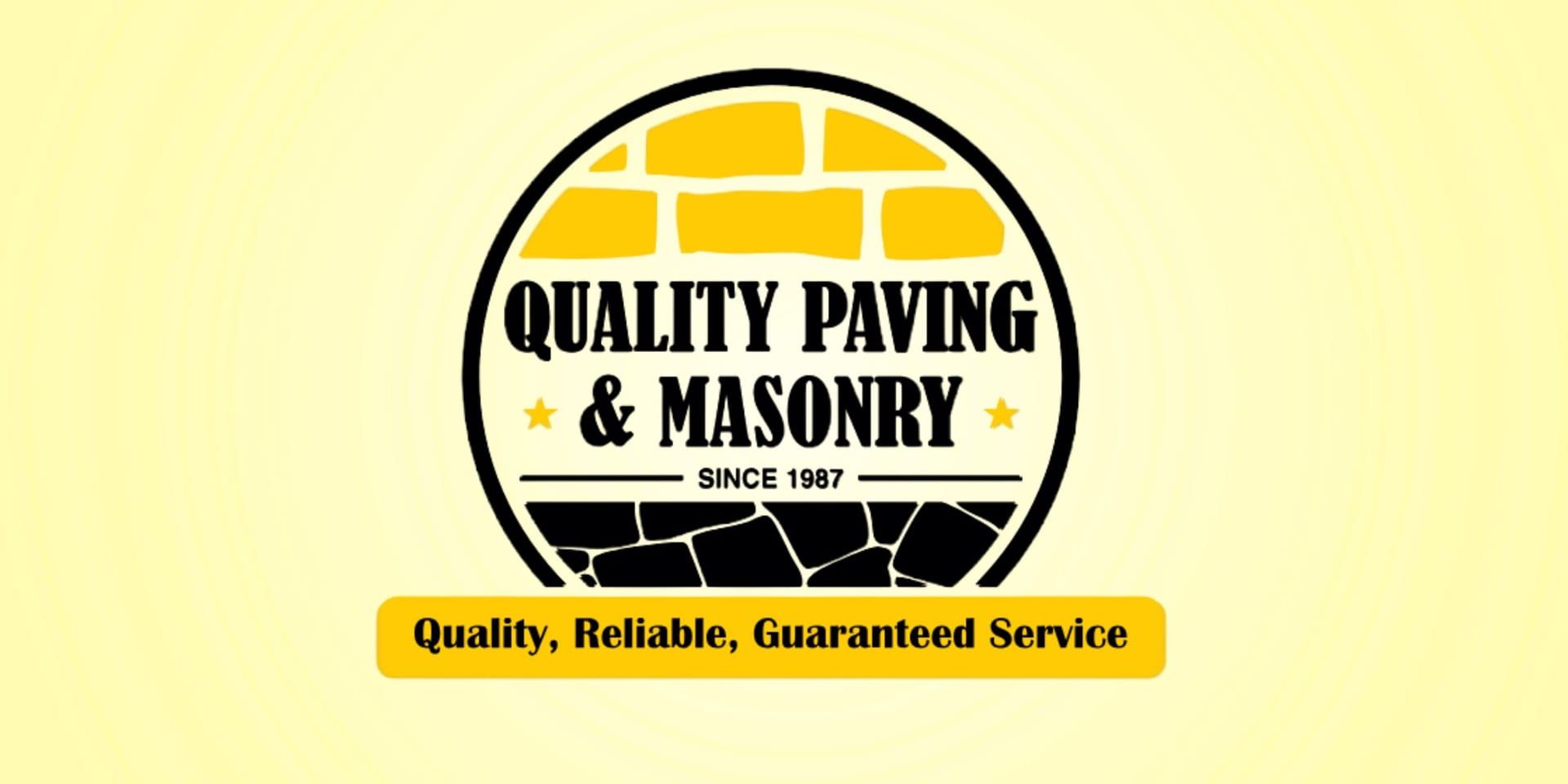 Logo of Quality Paving and Masonry, a trusted provider of durable paving and masonry solutions in New Jersey.