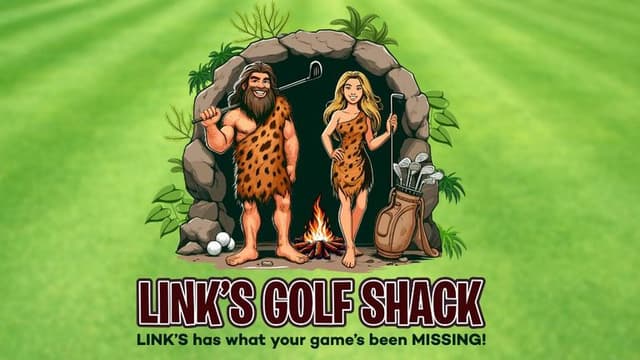 Logo of Link’s Golf Shack, a golf retailer focused on accessibility and community for players of all skill levels.
