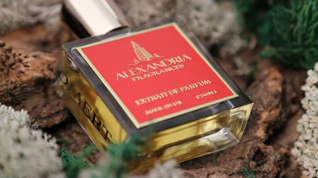 Luxurious bottle of Alexandria UK fragrance, showcasing the brand's elegant design, premium quality, and intricate detailing.