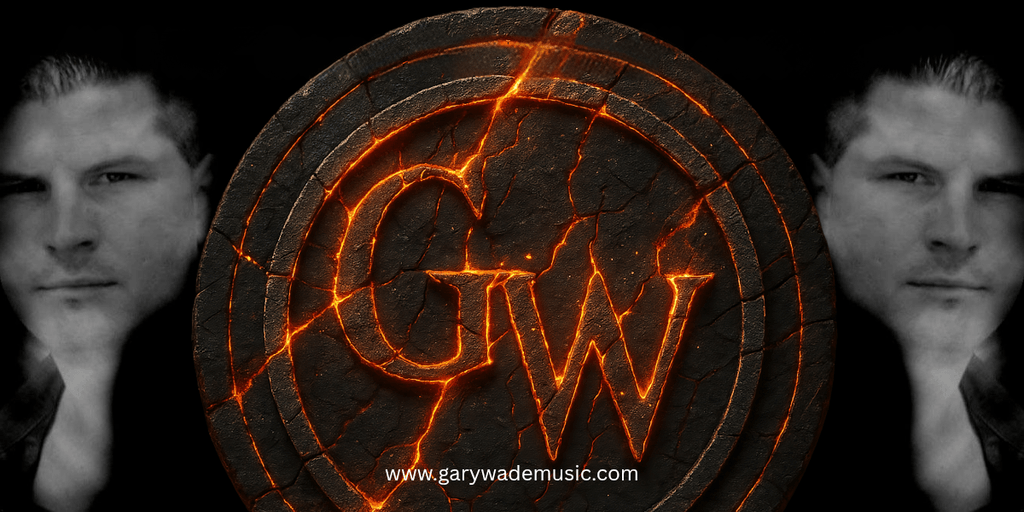 Gary Wade, independent pop-country artist, with his logo and website, representing his music brand and authenticity.