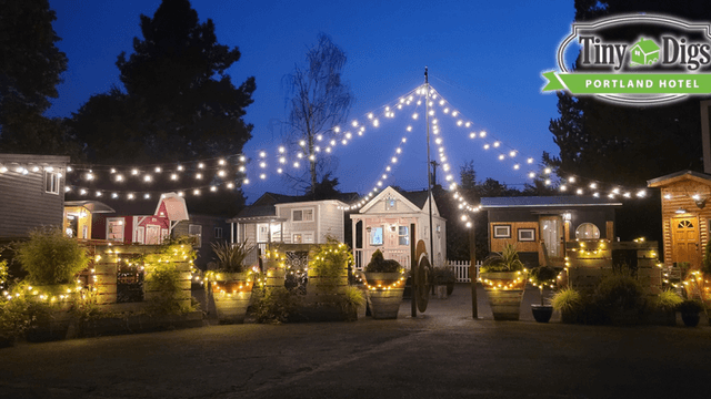 Experience sustainable luxury at portlands tiny digs hotel