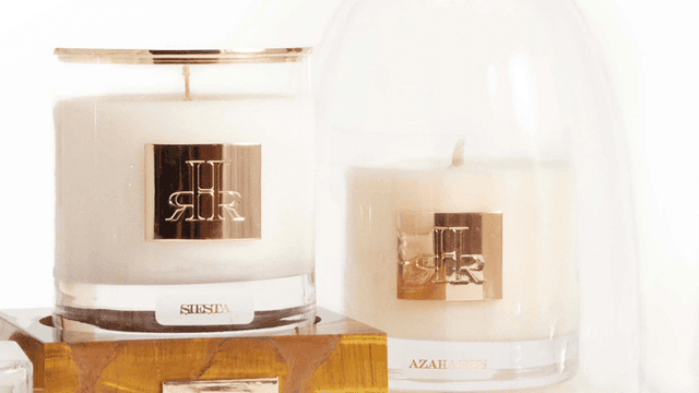 Luxury candles by RHR Luxury, crafted with unique fragrances, gold-plated trims, and elegant design, embodying bespoke craftsmanship and exclusivity.