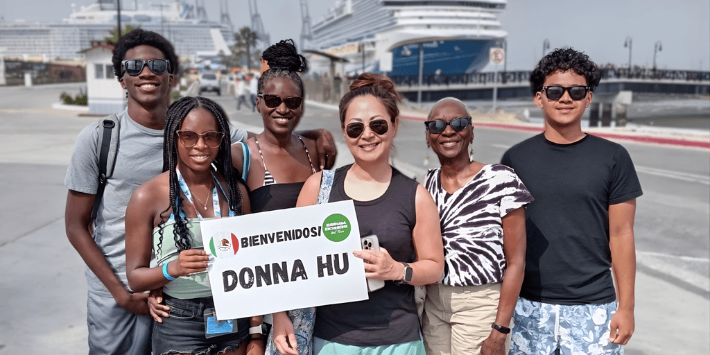 Family enjoying a customized tour with Ensenada Excursions and Tours, guided by Jesse Ryan Atkinson, showcasing local adventures