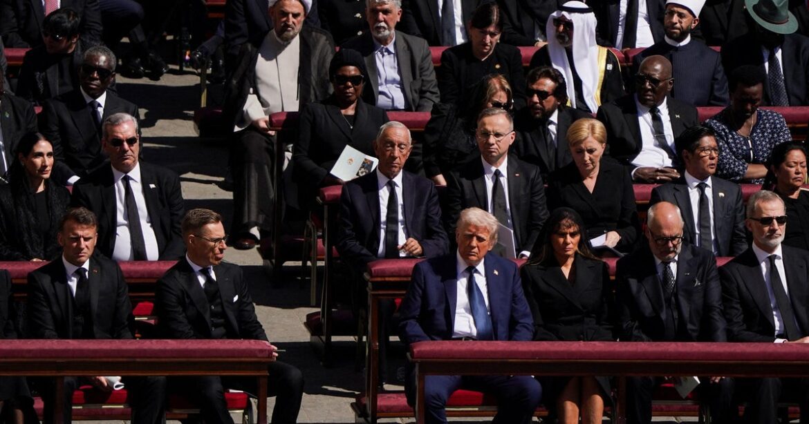 Trump meets ukrainian president zelenskyy before pope francis' funeral, white