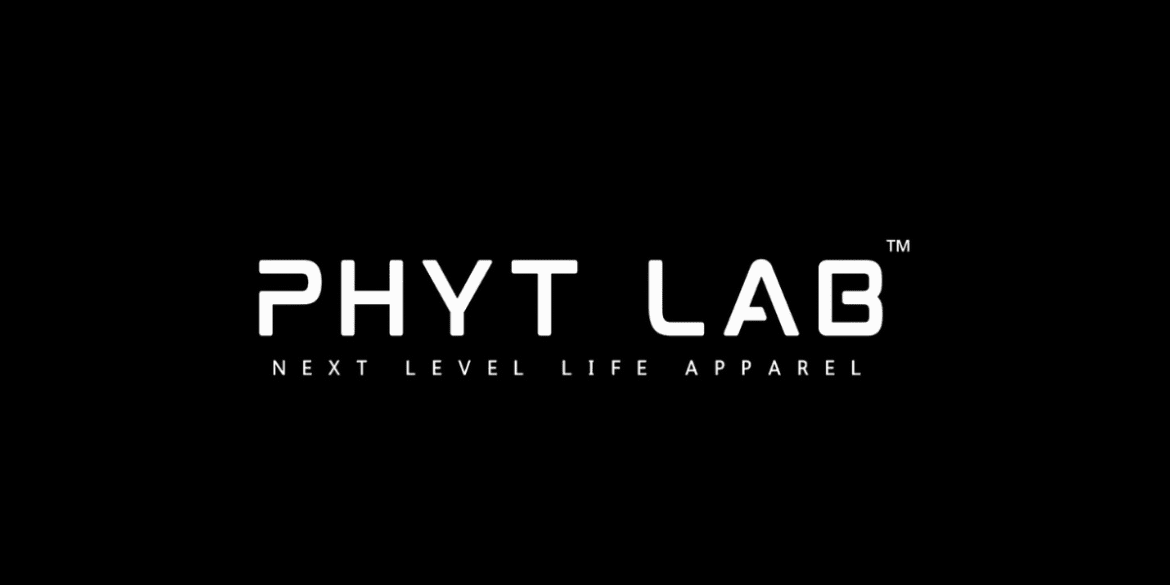 PHYT LAB logo with the tagline 'Next Level Life Apparel' on a black background.