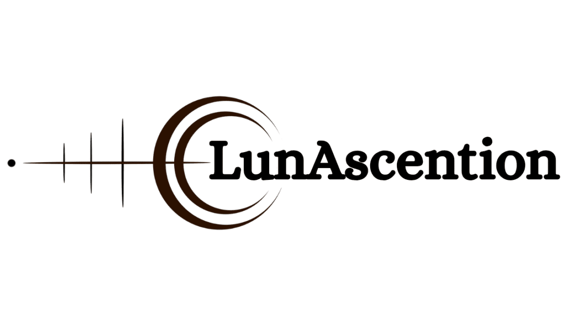 Logo for LunAscention: LunAscention logo symbolizing spiritual healing and transformation, guiding the journey within.