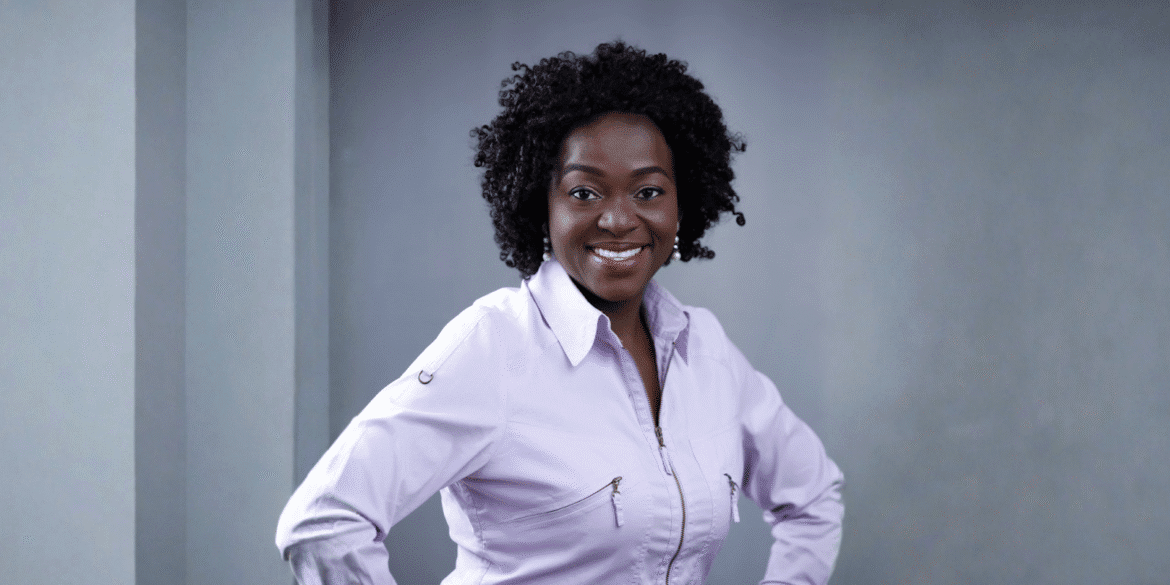 "Eunice Atuejide, coach and author, empowering high-achievers to rediscover happiness and live authentically through transformative coaching and guidance."