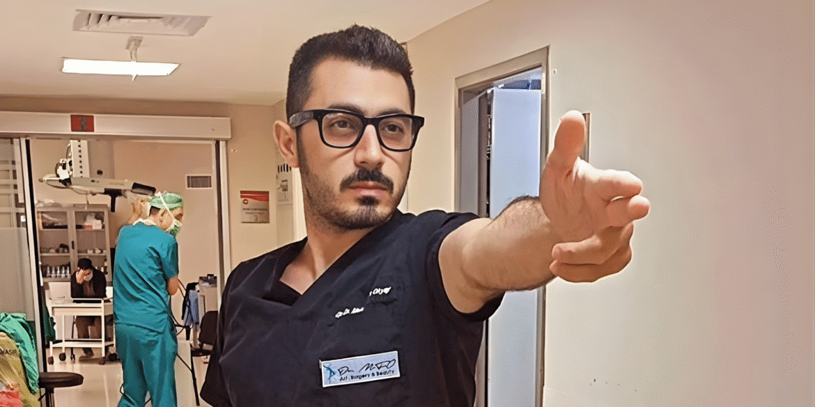 "Dr. Mehmet Fatih Okyay performing surgery, demonstrating his expertise in gender-affirming procedures with care and professionalism."