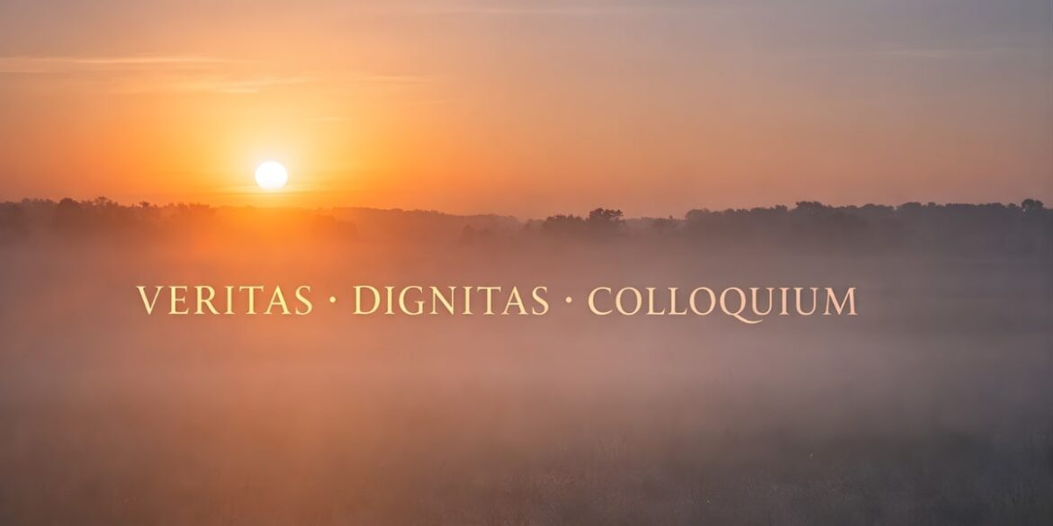 Reinhold Productions' dedication to truth, integrity, and human dignity, with a symbolic sunrise backdrop.