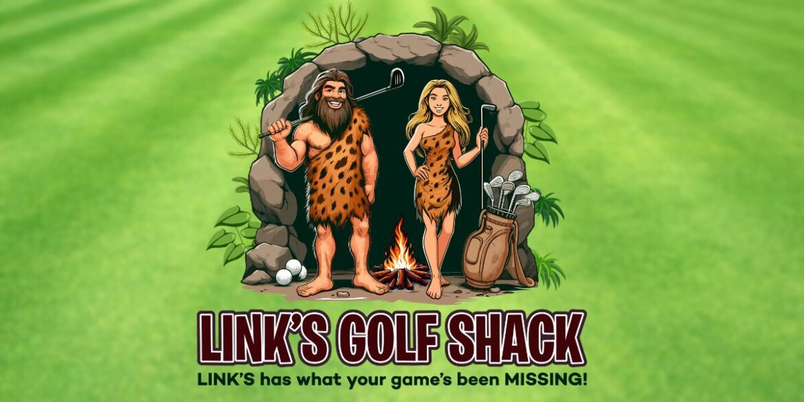 Logo of Link’s Golf Shack, a golf retailer focused on accessibility and community for players of all skill levels.