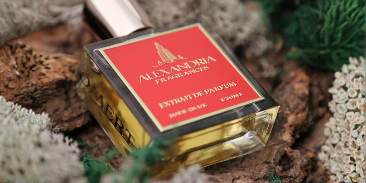 Luxurious bottle of Alexandria UK fragrance, showcasing the brand's elegant design, premium quality, and intricate detailing.