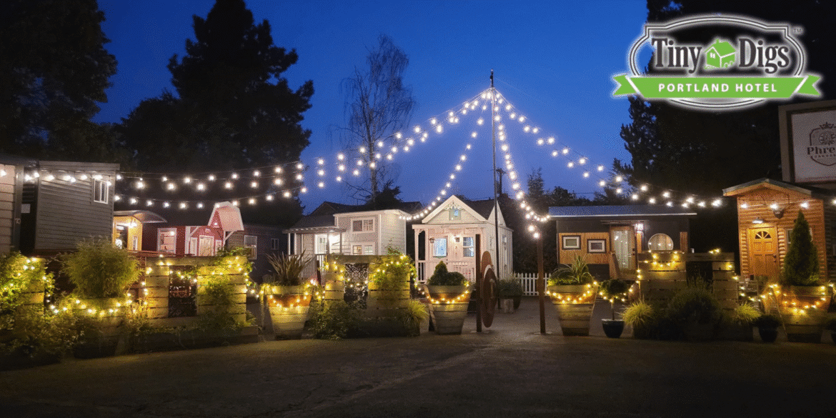 Experience sustainable luxury at portlands tiny digs hotel 